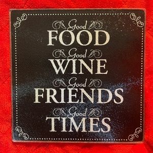 Glass Tile Wine/Party Decor 8x8